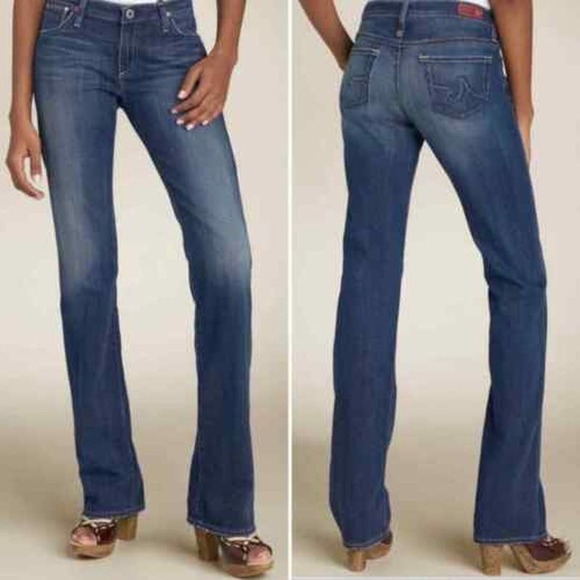 Ag Adriano Goldschmied Denim - AG Adriano Goldschmied The Kiss Low Rise Women's Straight Jeans Size 26R EUC